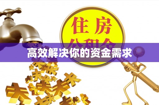 三穗高效解决你的资金需求