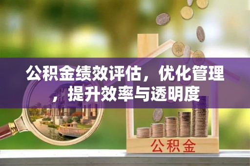 三穗公积金绩效评估，优化管理，提升效率与透明度