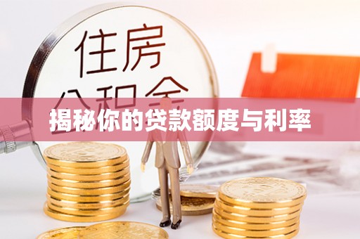 三穗揭秘你的贷款额度与利率